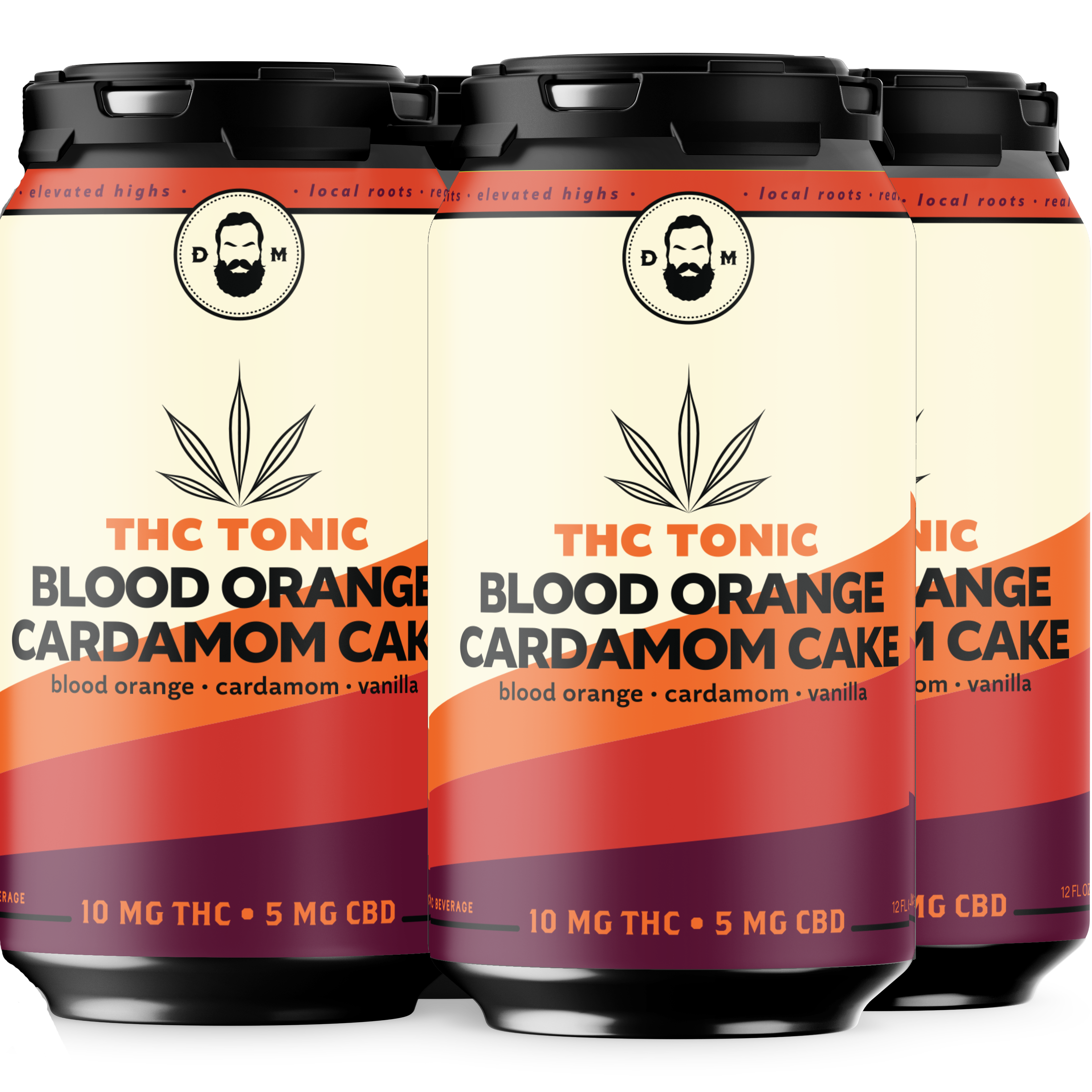 THC Tonic Blood Orange Cardamom Cake - 4 Pack